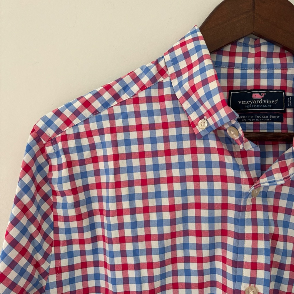 Vineyard Vines Performance Gingham Button-Down Sh… - image 7